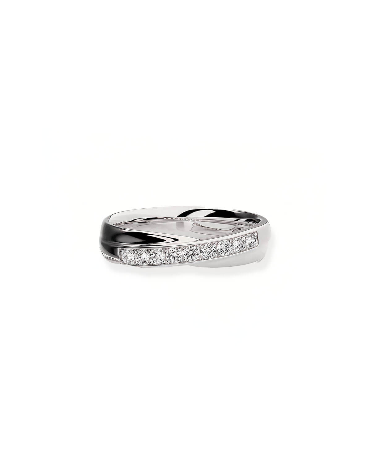 Interlace Glow – Crisscross Couple Rings