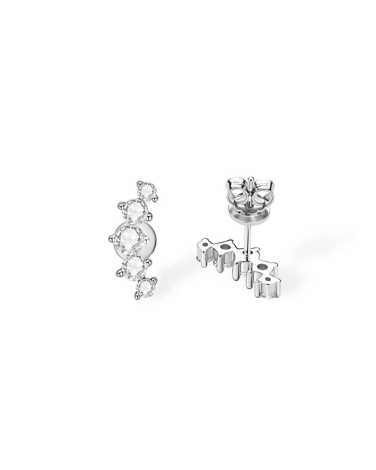 Seraph Cascade – Graduated Moissanite Design
