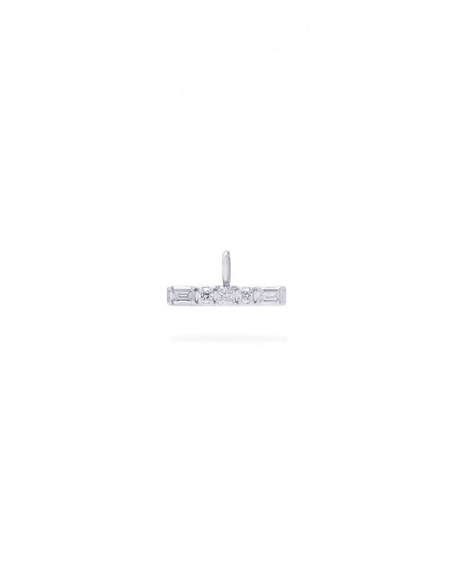 Aveline Small Diamond T Bar Necklace
