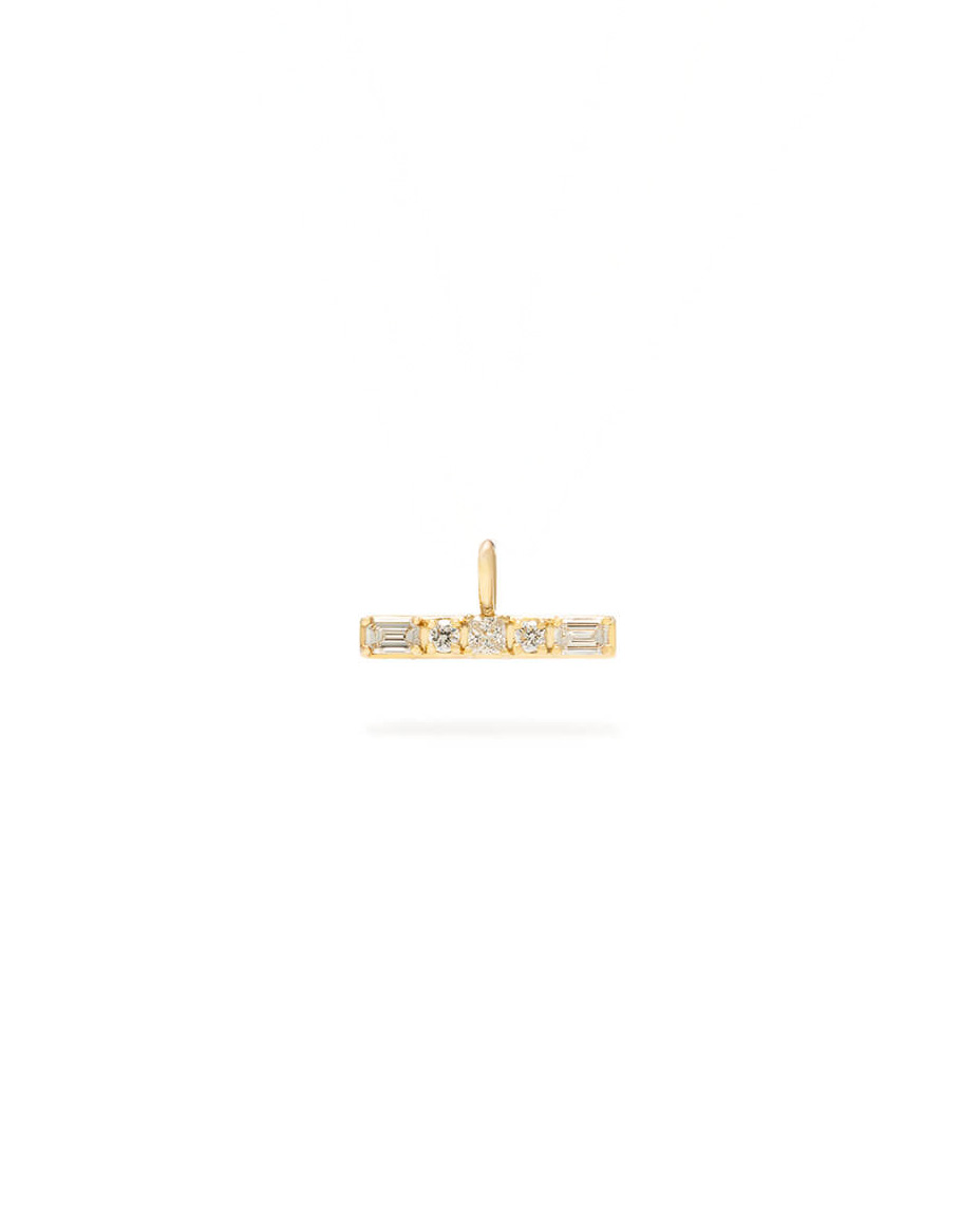 Aveline Small Diamond T Bar Necklace
