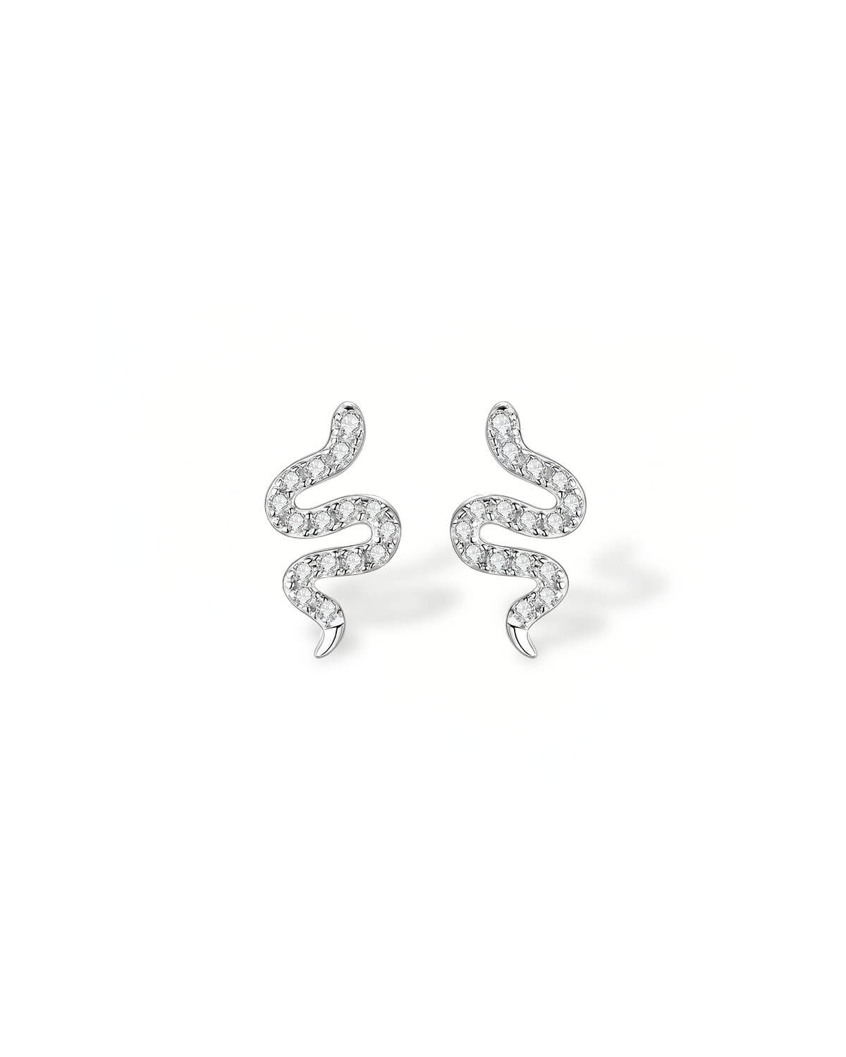 Serpent Charm – Snake Stud Earrings