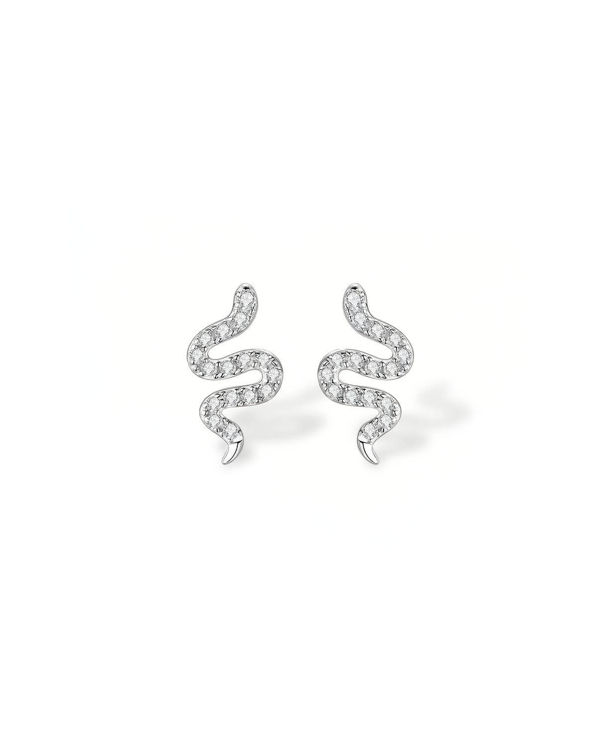 Serpent Charm – Snake Stud Earrings