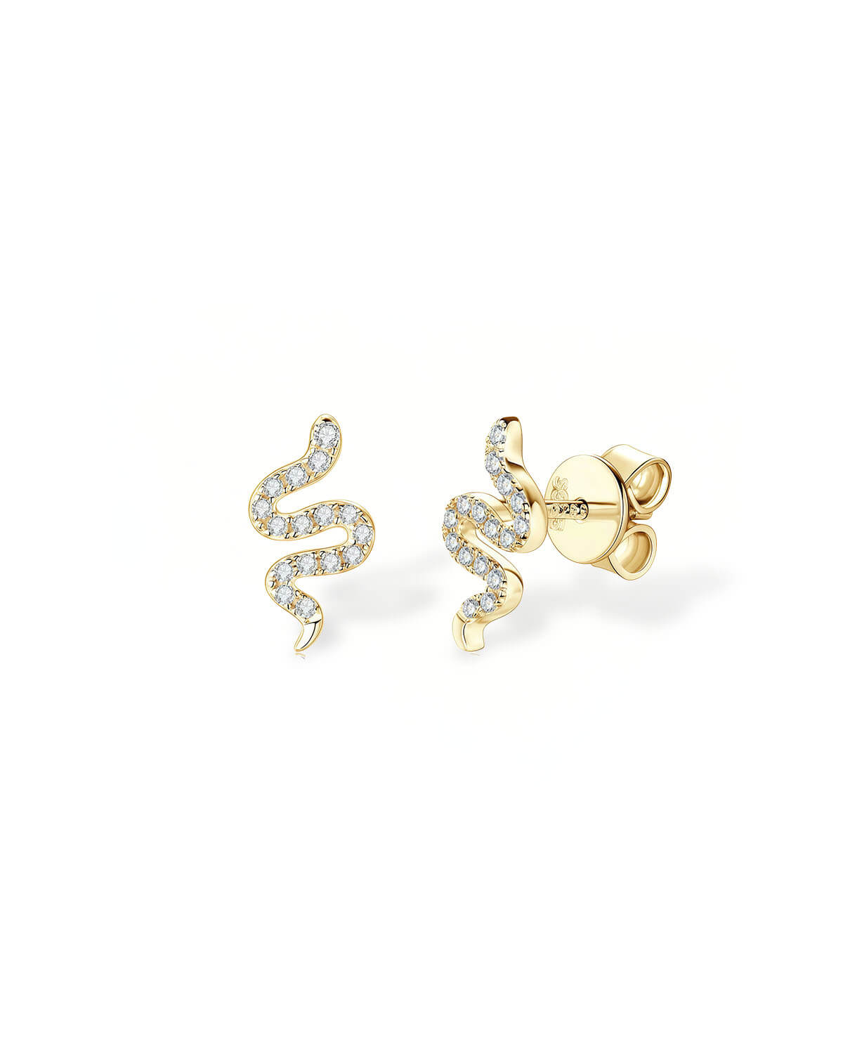Serpent Charm – Snake Stud Earrings