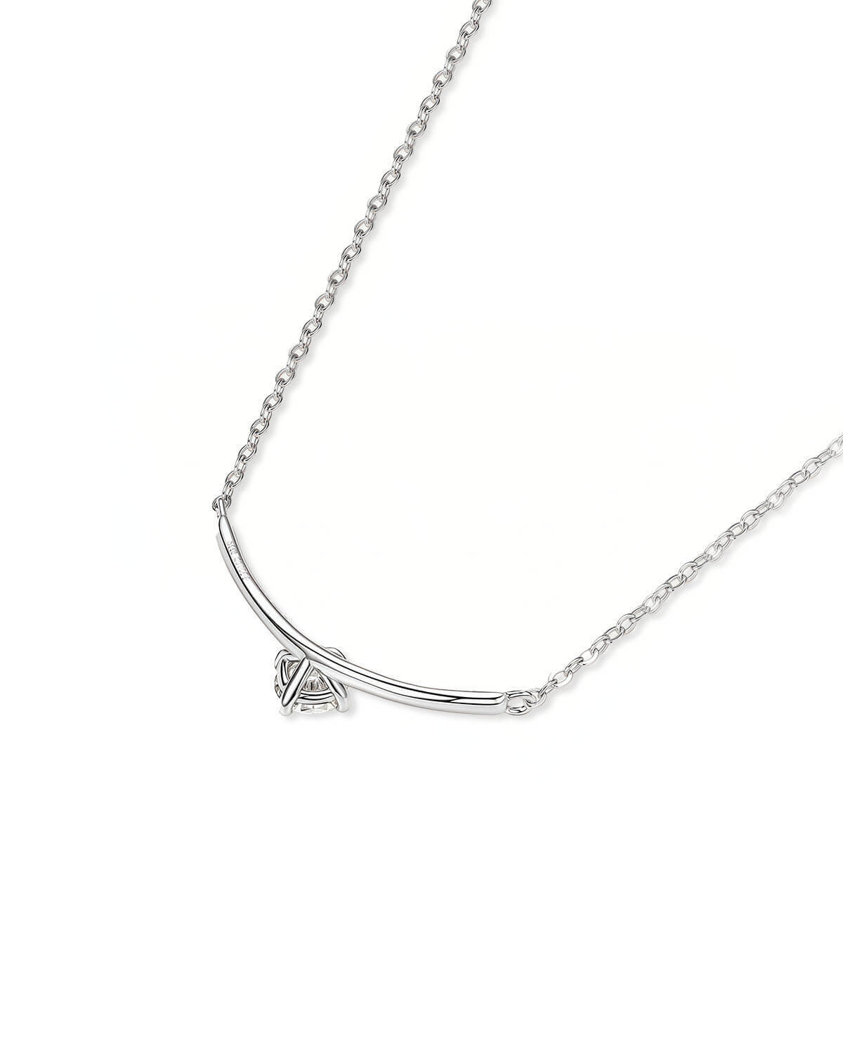 Arc Lume - Curved Pendant Necklace