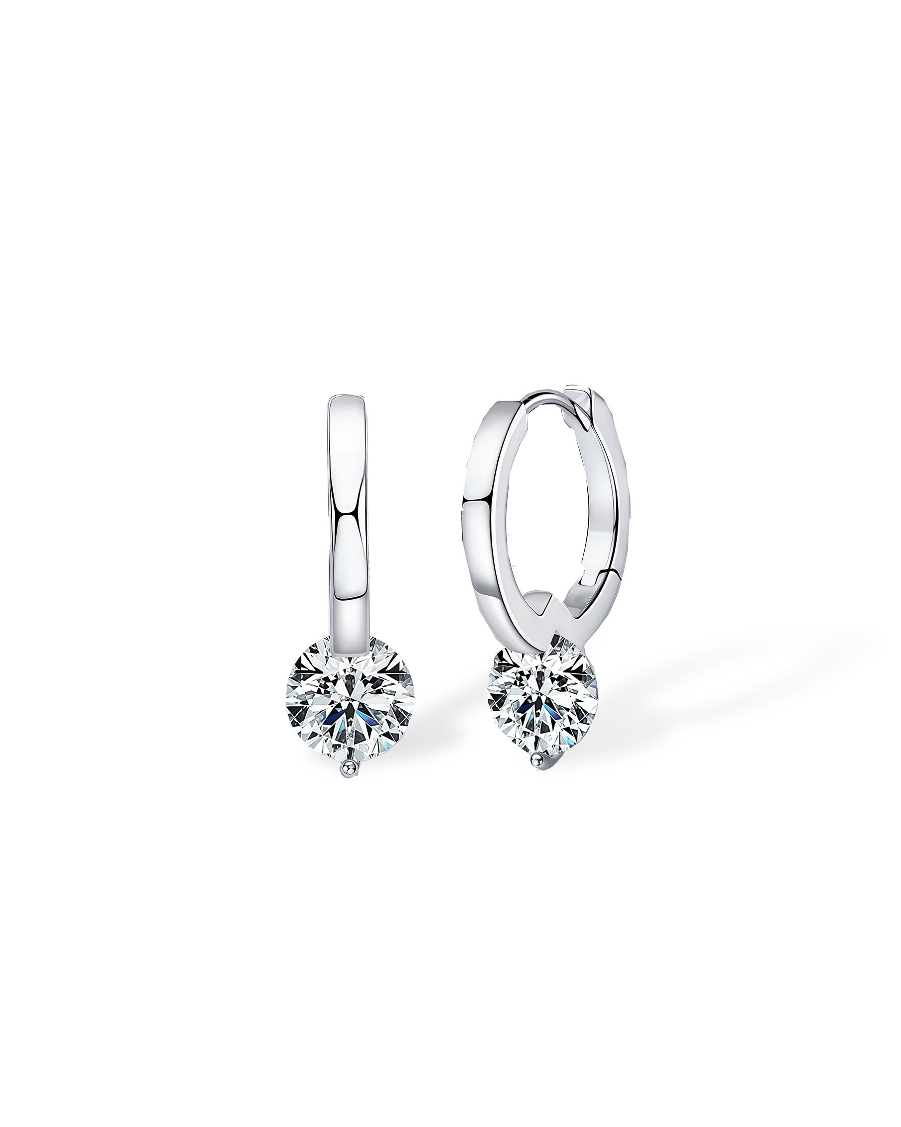 Solus Halo- 1 Carat Charm Earrings