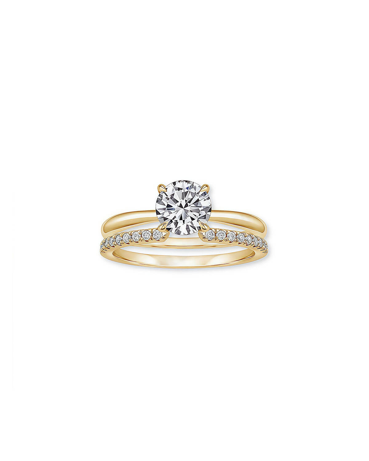 Stackable Diamonds Rings for Women 1 Carat Moissanite Set-Opreshyne