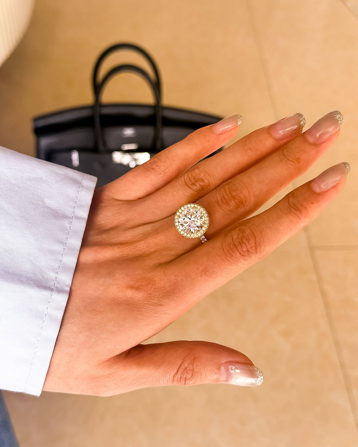 Starlight Bloom-5 Carat Round Cut Ring