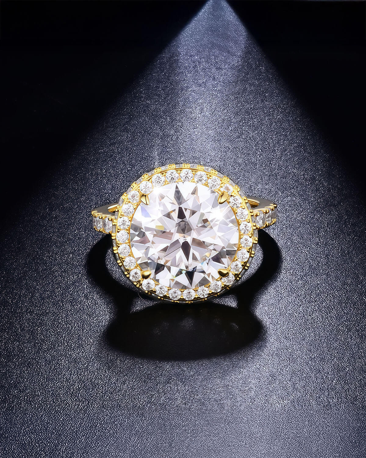 Starlight Bloom-5 Carat Round Cut Ring