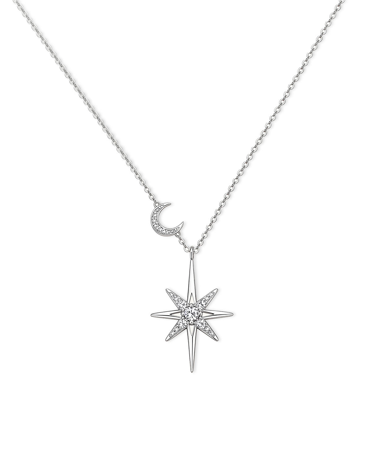 Stella Ray – Star & Moon Diamond Pendant