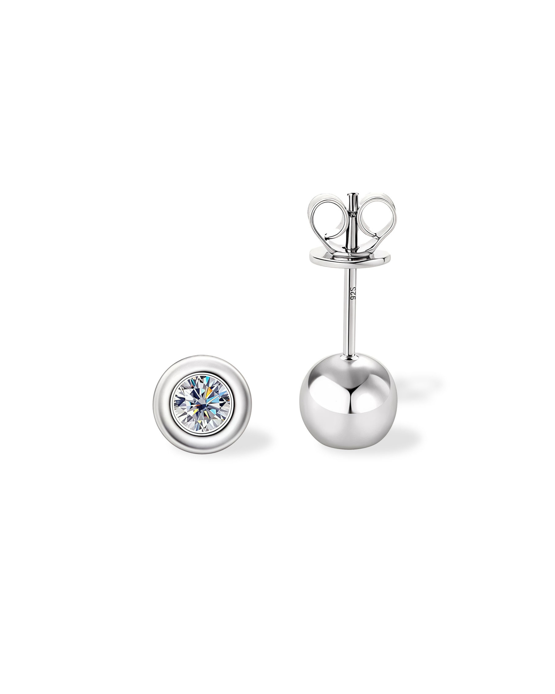 14k Gold Stud Earrings | Timeless Round Design Opreshyne