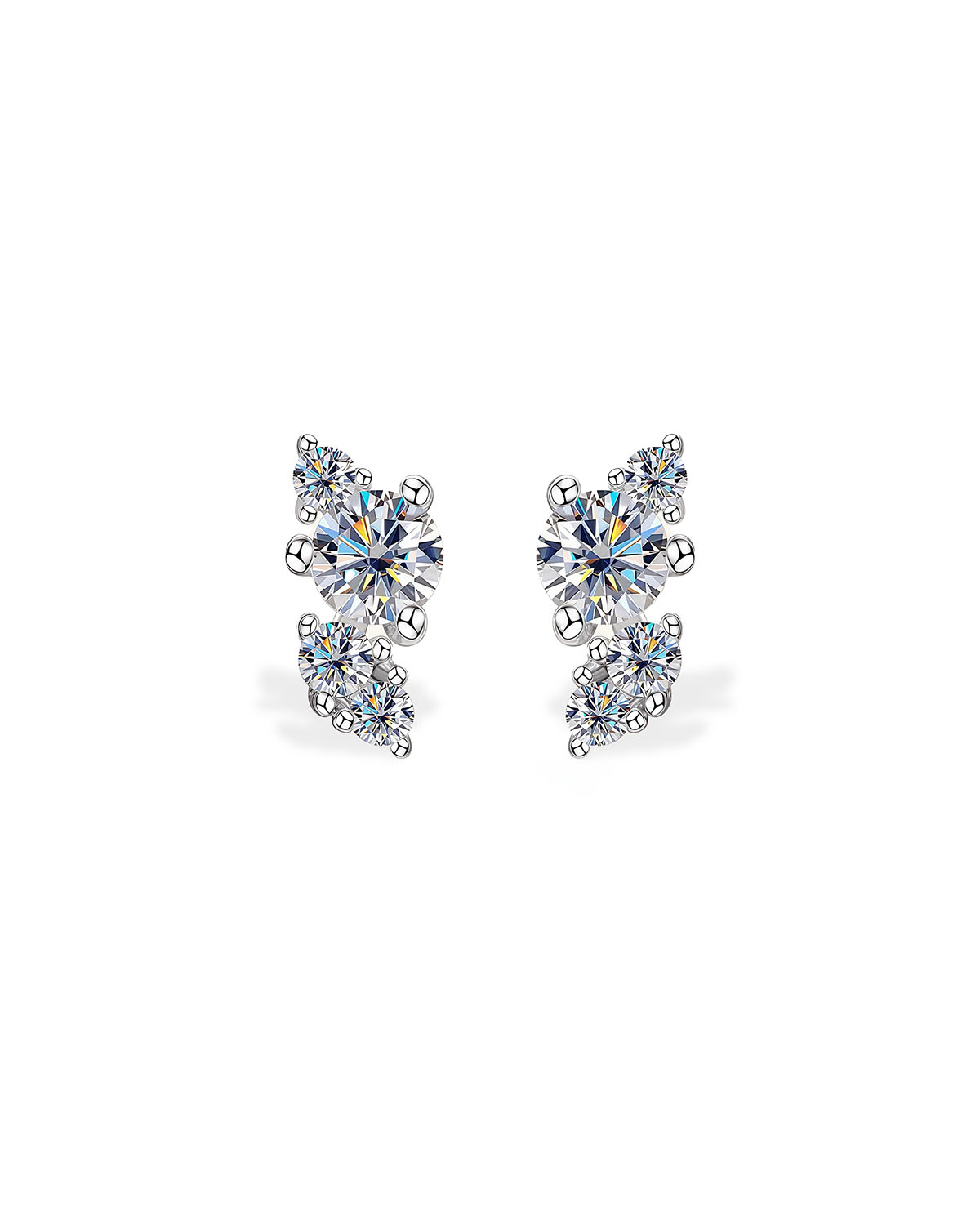 Viora Lume - Small Diamond Stud Earrings