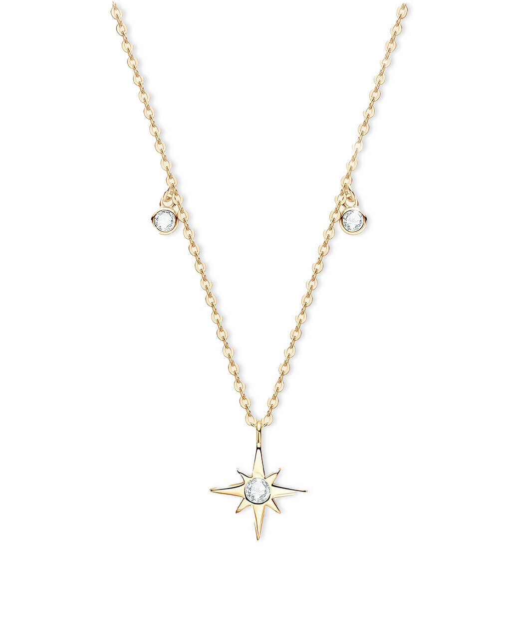 Stellar Octagon - Star Pendant Necklace-Opreshyne