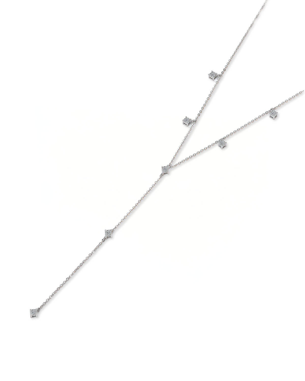 Celeste Drop - Y Diamond Necklace