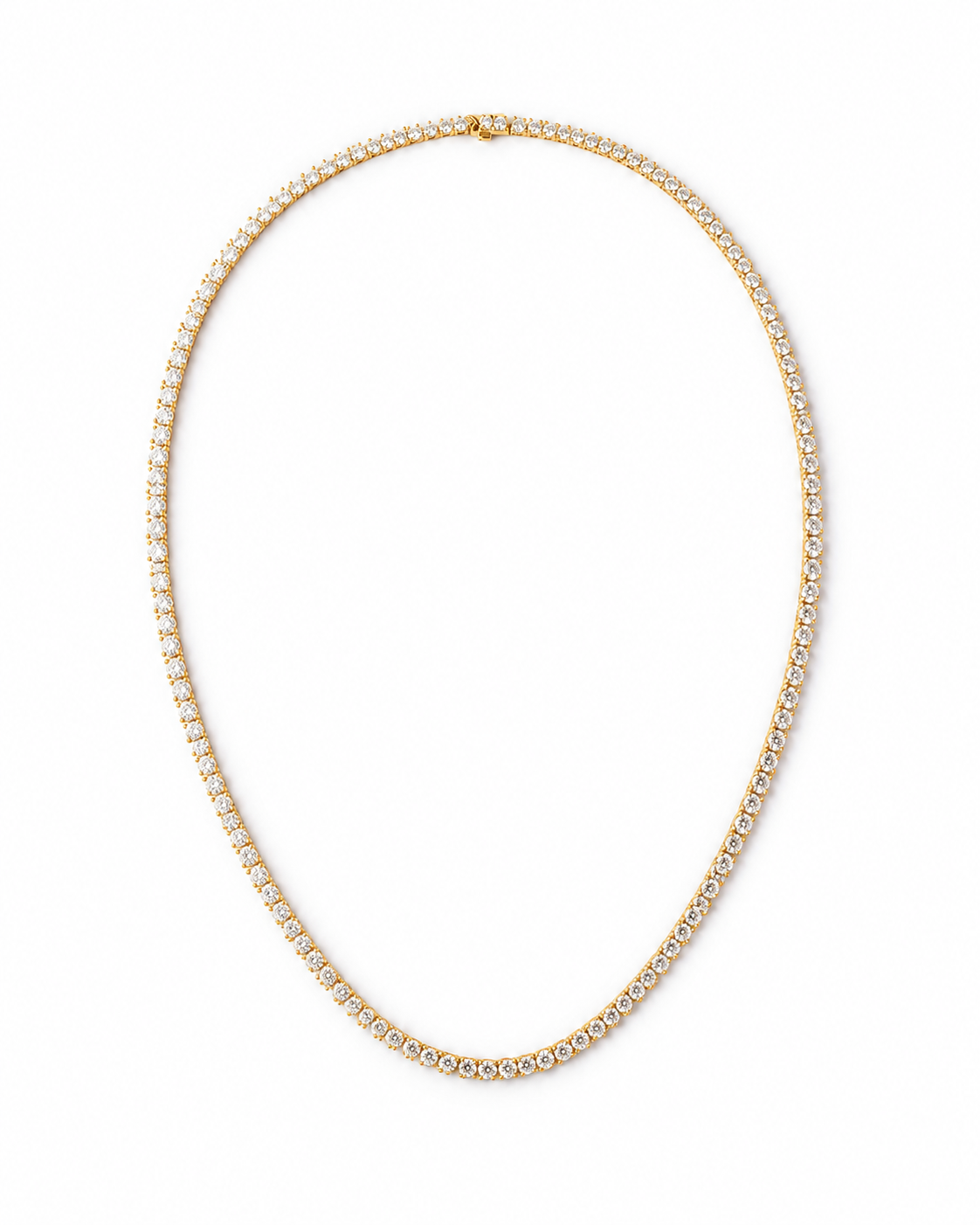 Aurevane Round Lab Diamond Tennis Necklace
