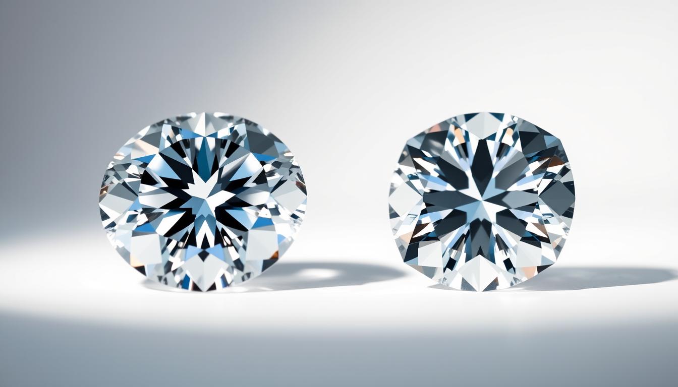 Diamond moissanite comparison