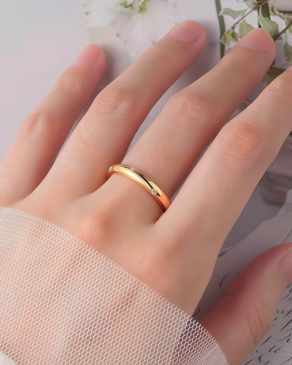 Whisper Vow – Diamond Band Ring