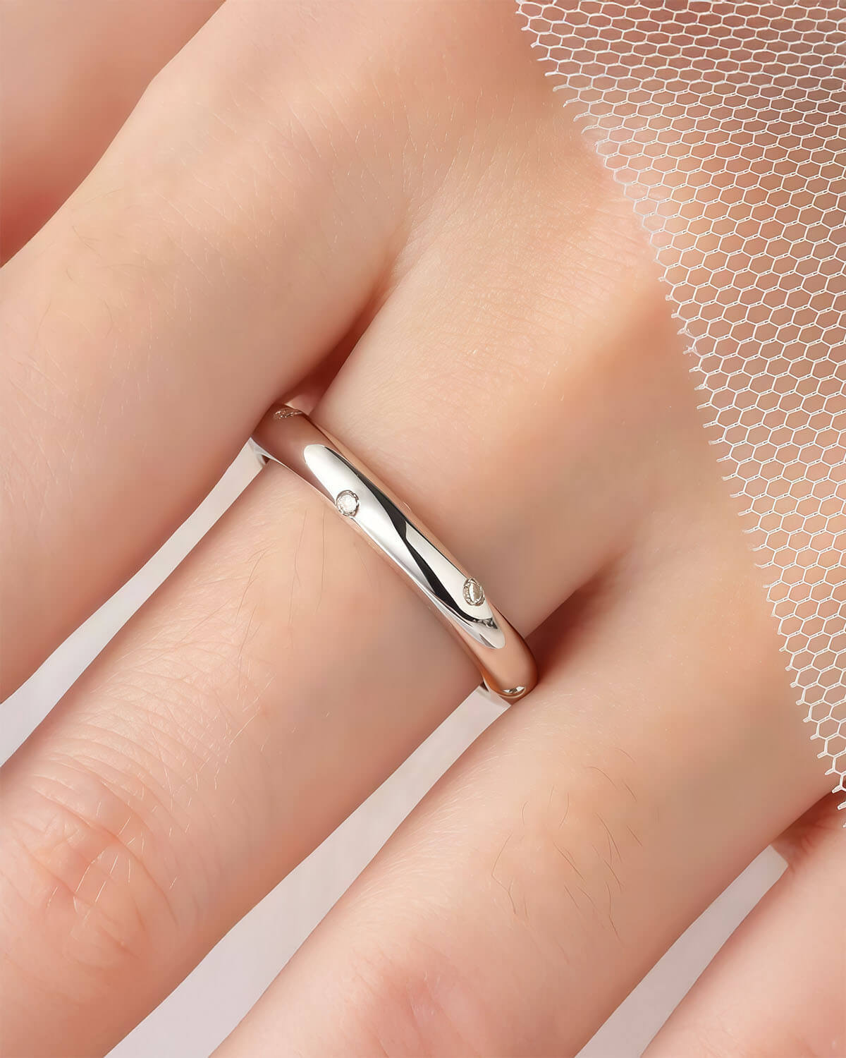 Whisper Vow – Diamond Band Ring