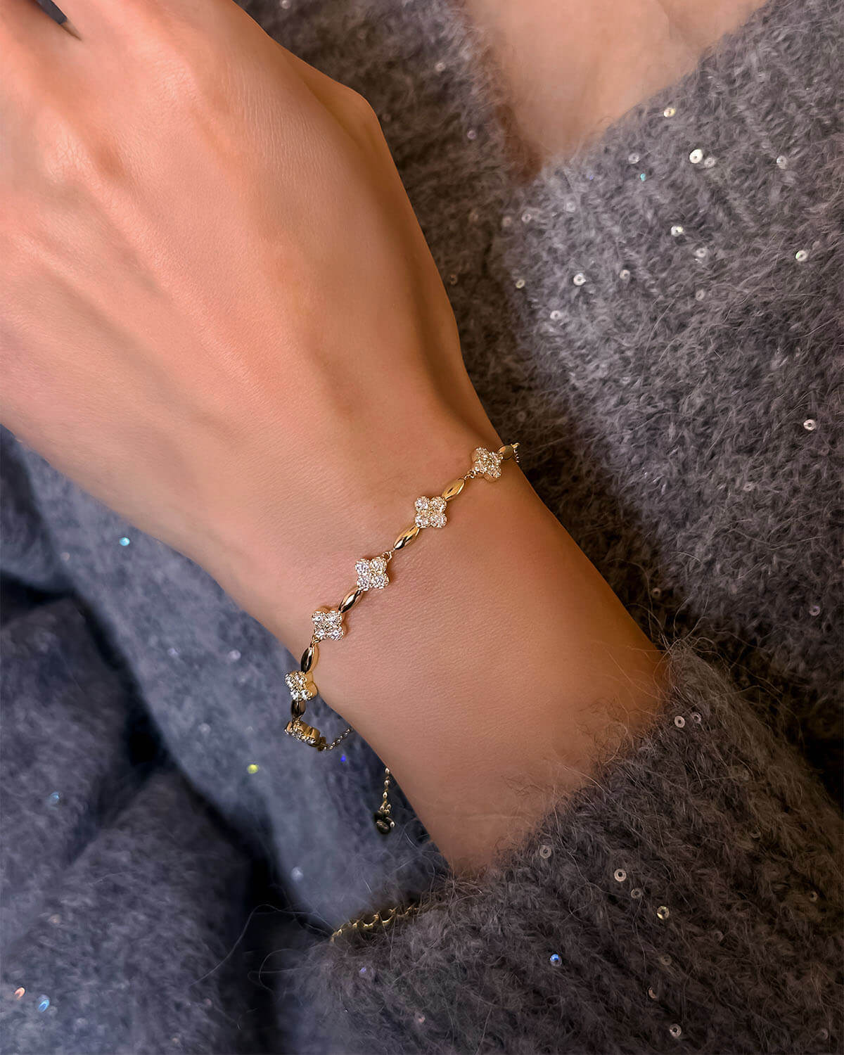 Lucky Charm – Clover&Leaf Bracelet-Opreshyne