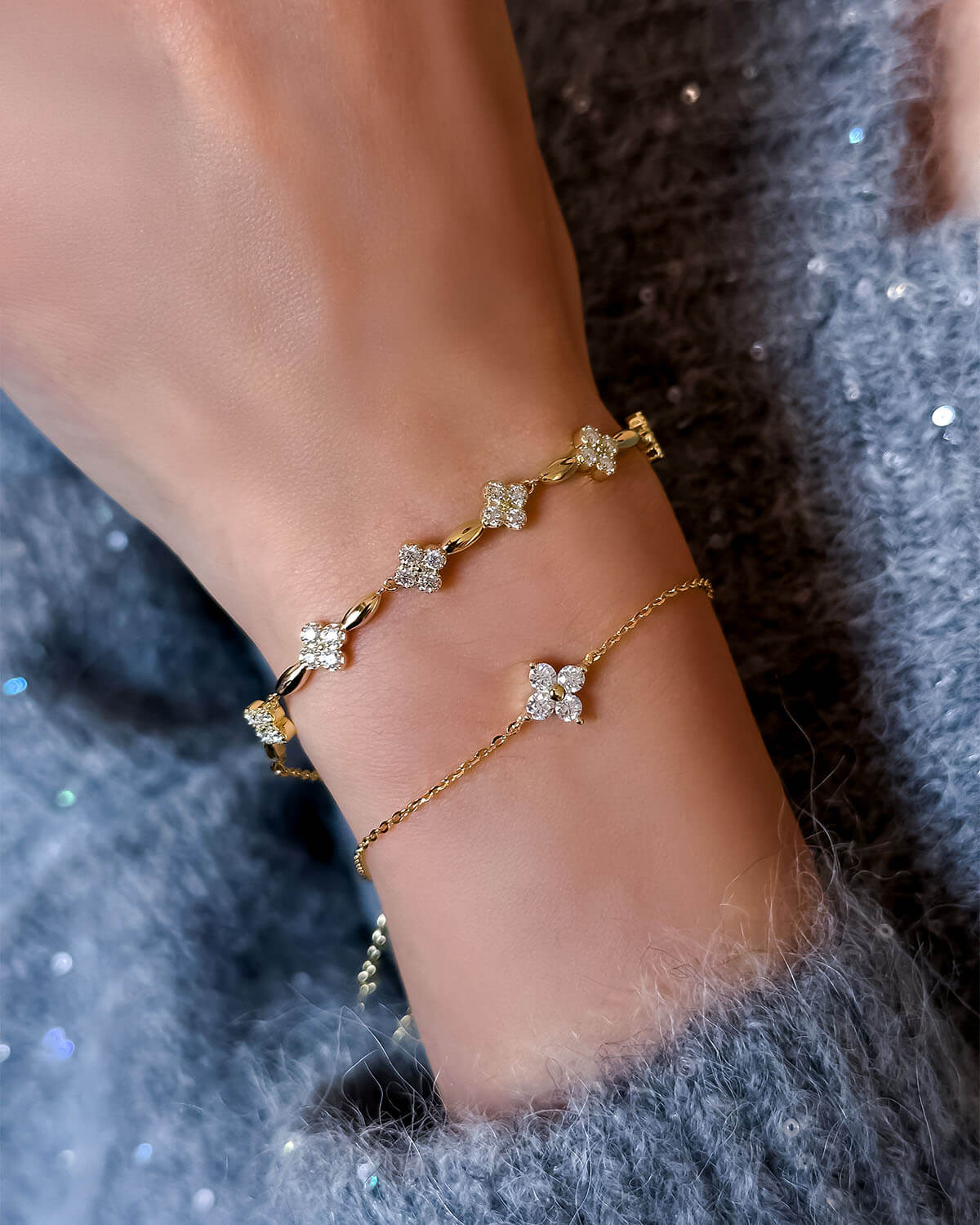 Lucky Charm – Clover&Leaf Bracelet-Opreshyne