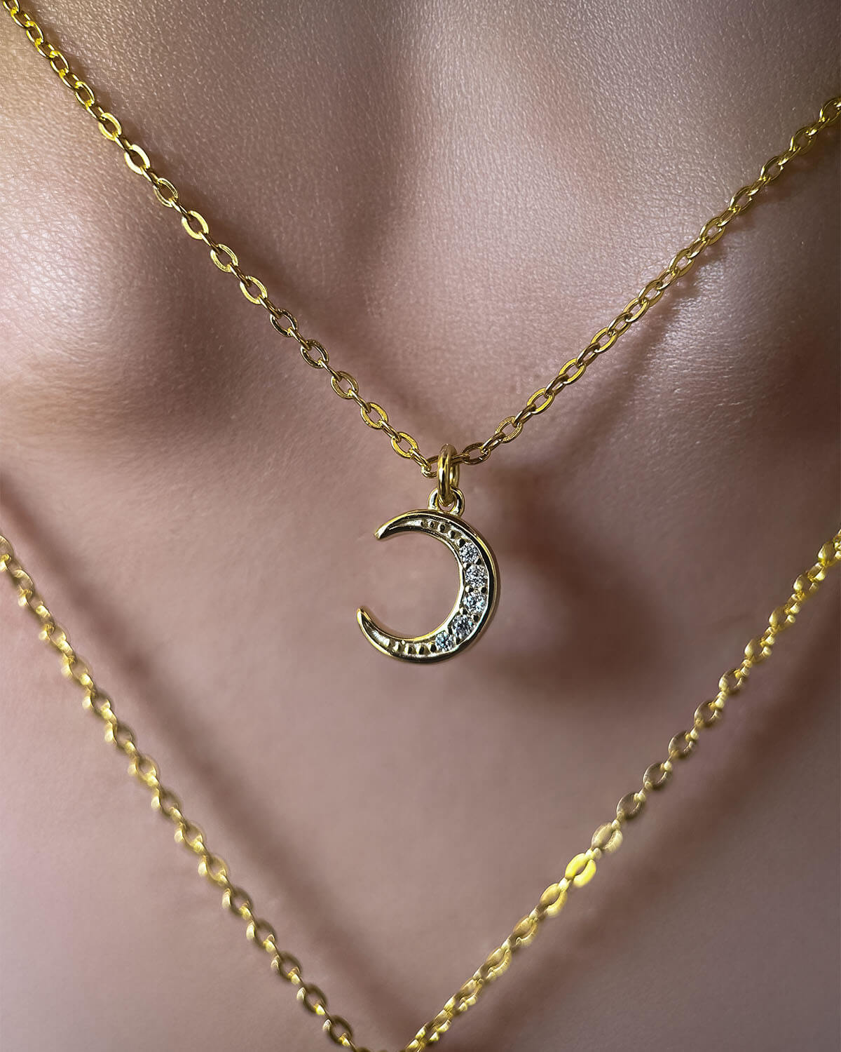 Lunar Eclipse-Double Layer Necklace-Opreshyne