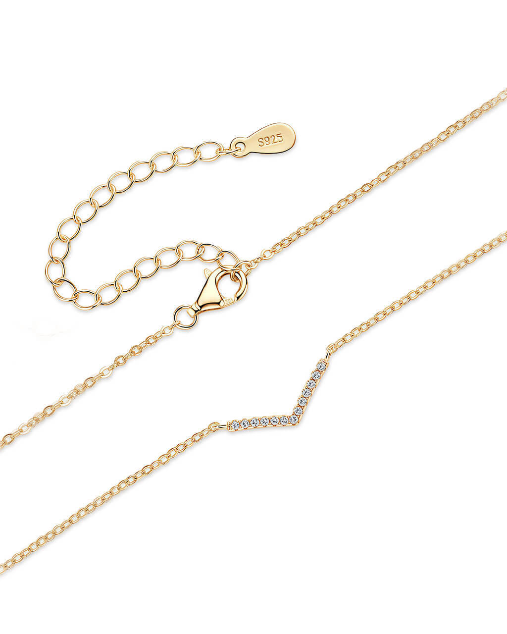 Vera Vibe – V Shaped Necklace-Opreshyne