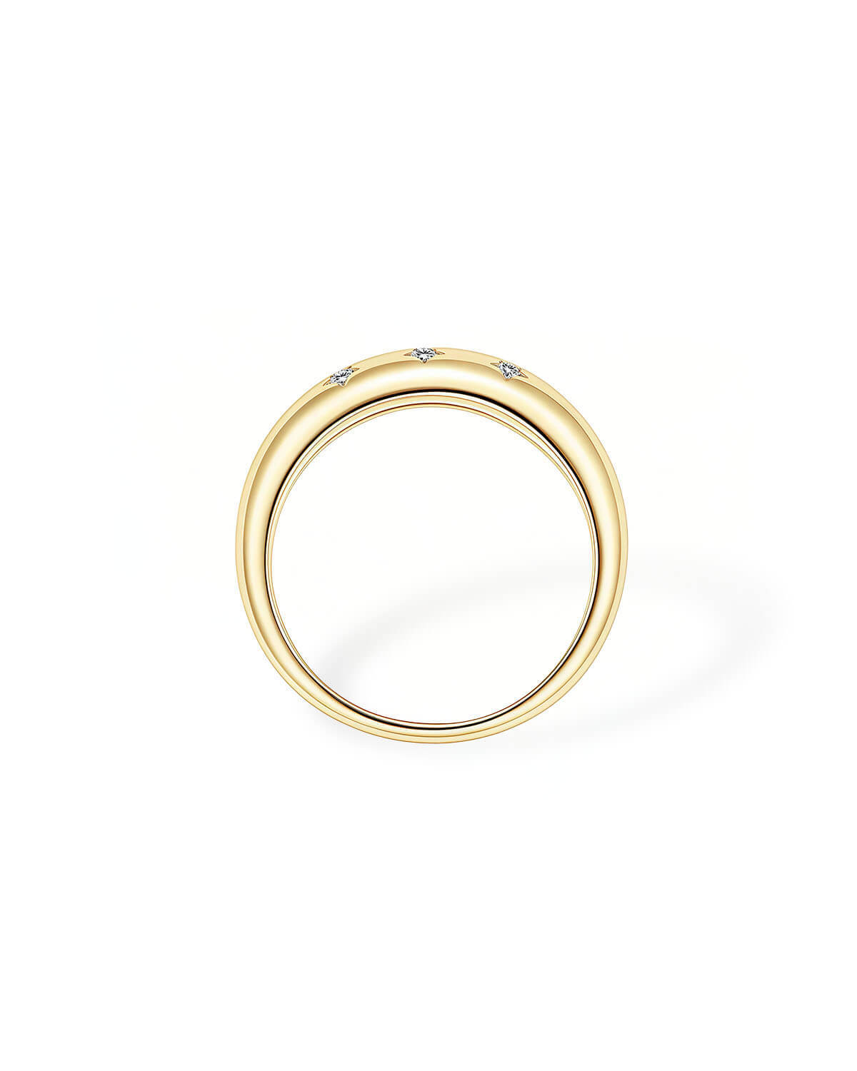 Starglow Band-Star Inspired Minimal Ring