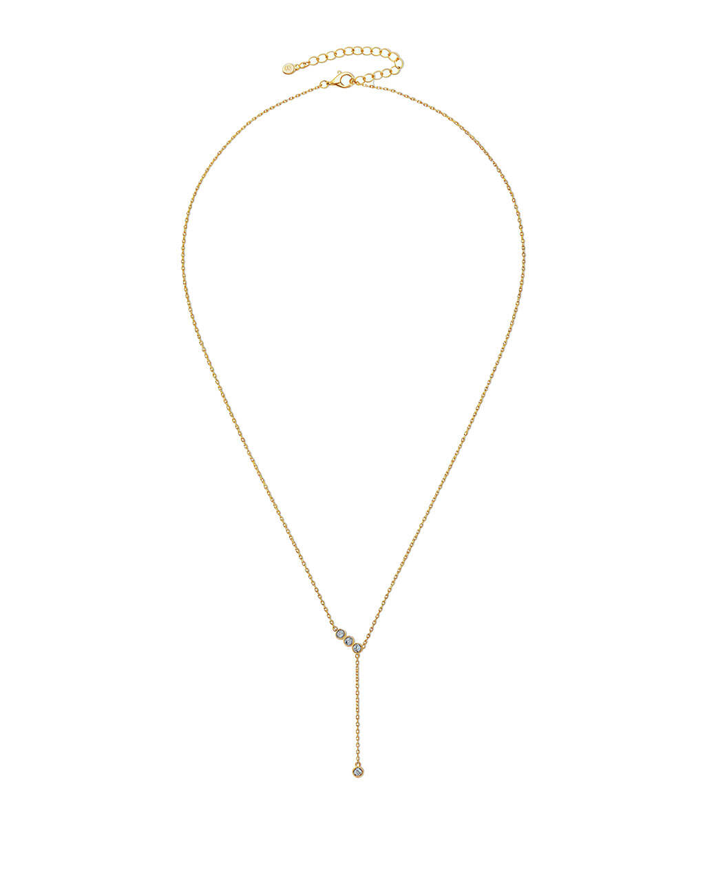 Ember Breeze Quadra - Moissanite Drop Necklace-Opreshyne