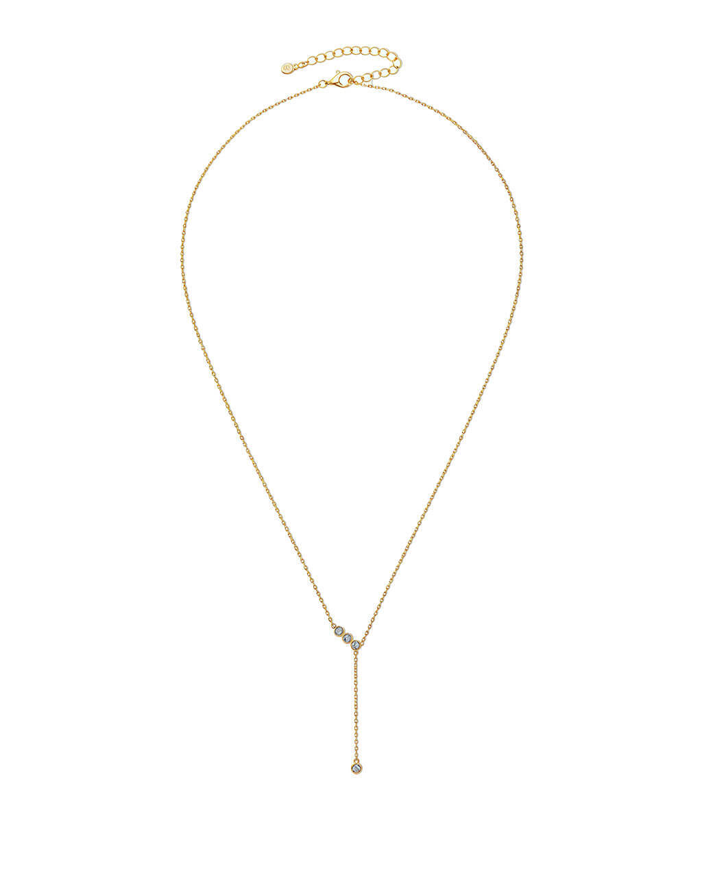 Ember Breeze Quadra - Moissanite Drop Necklace-Opreshyne