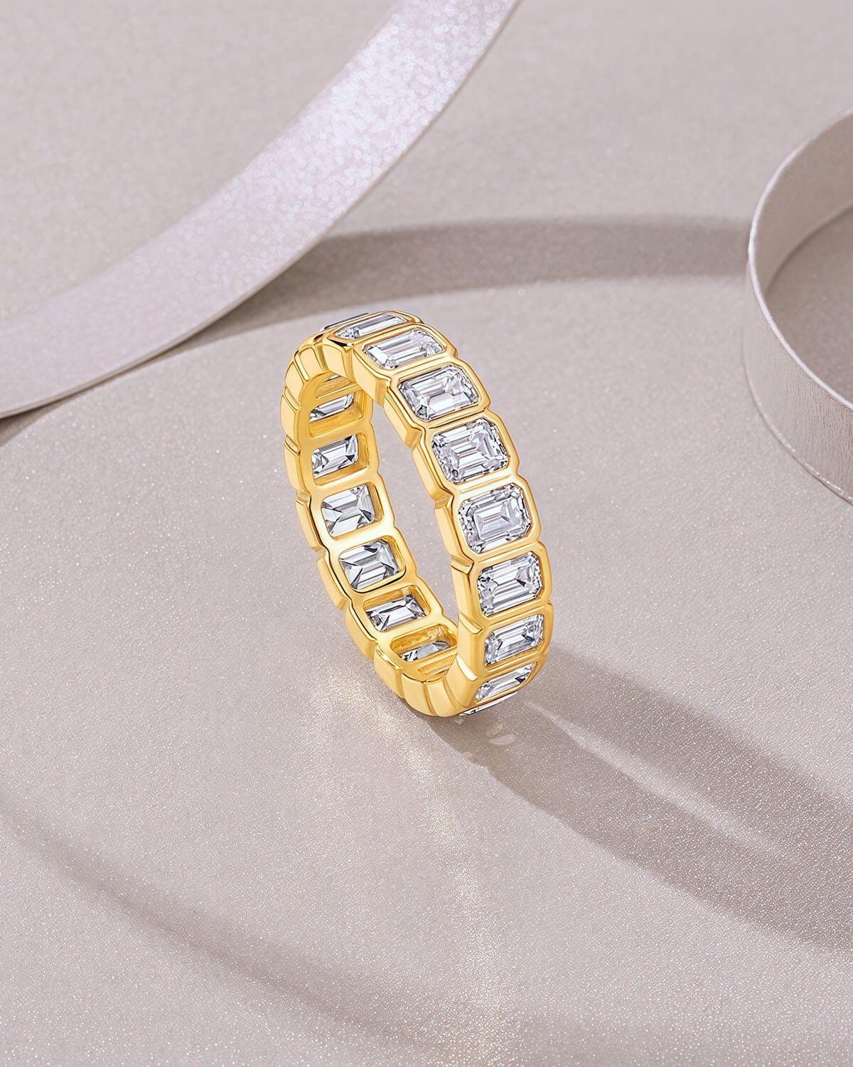 Timeless Edge – Emerald Cut Diamond Ring
