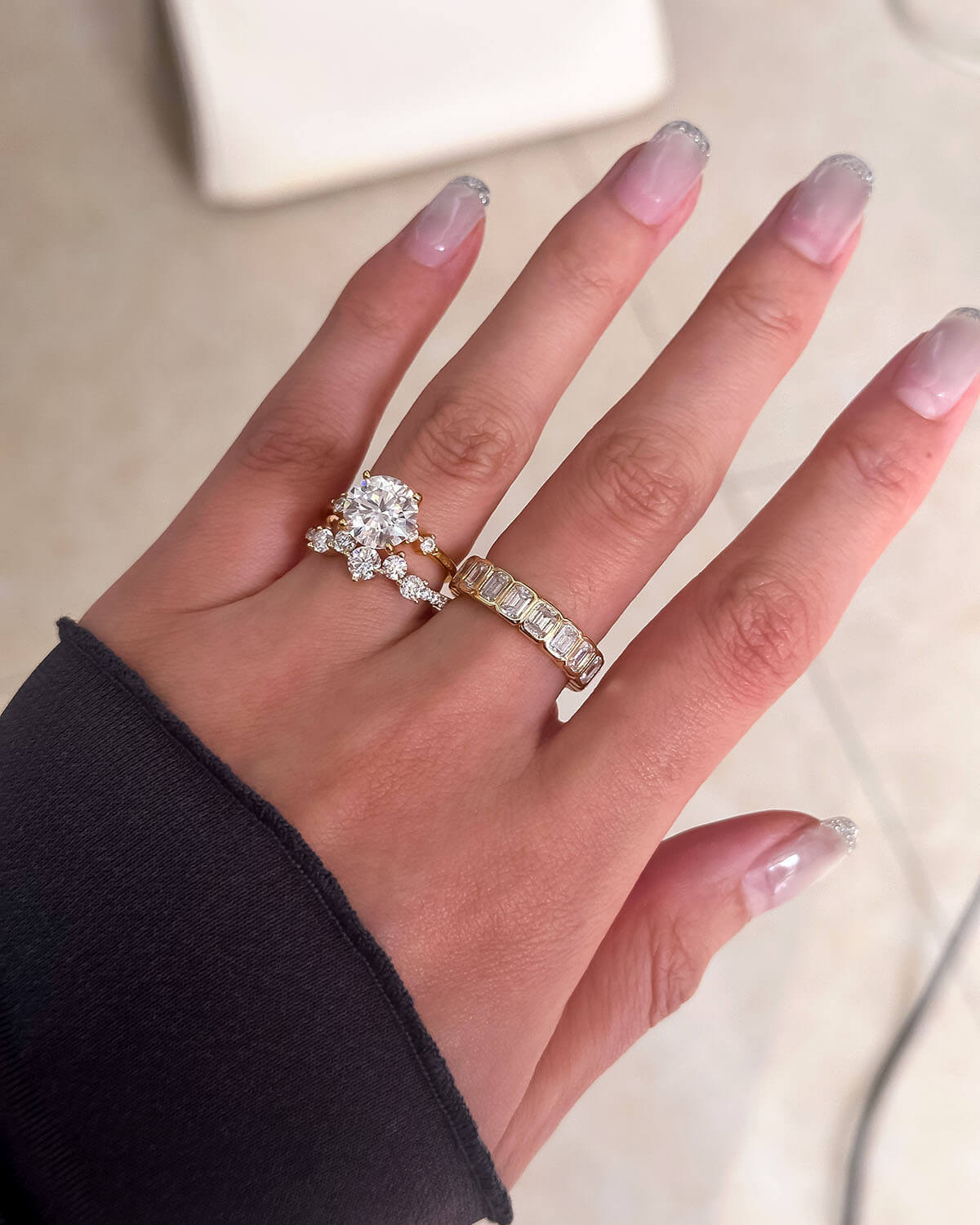 Timeless Edge – Emerald Cut Diamond Ring