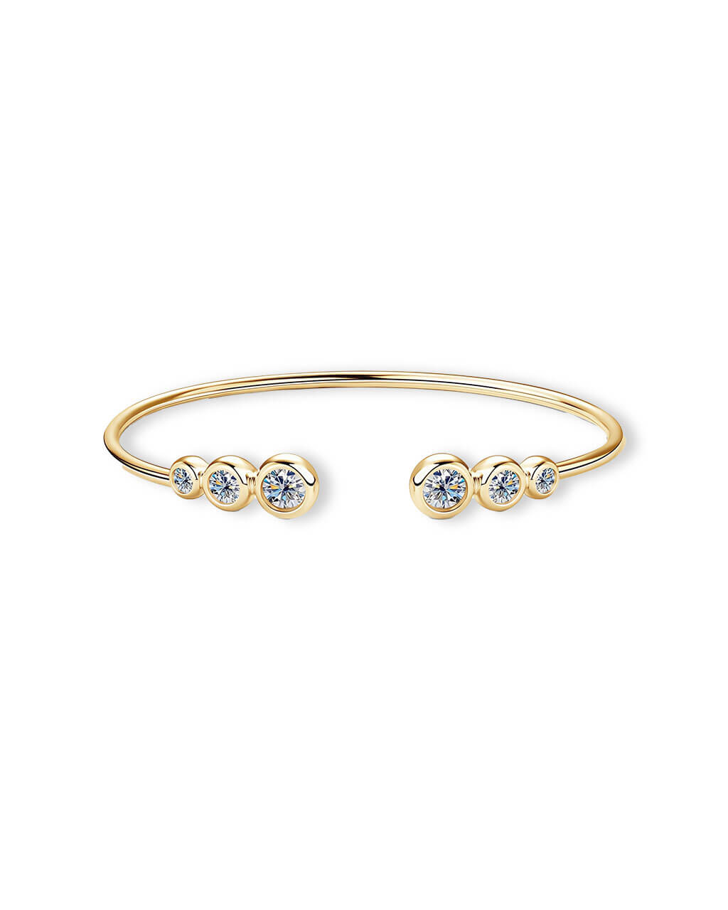 Luxe Orbit – Cuff Gold Bracelet-Opreshyne