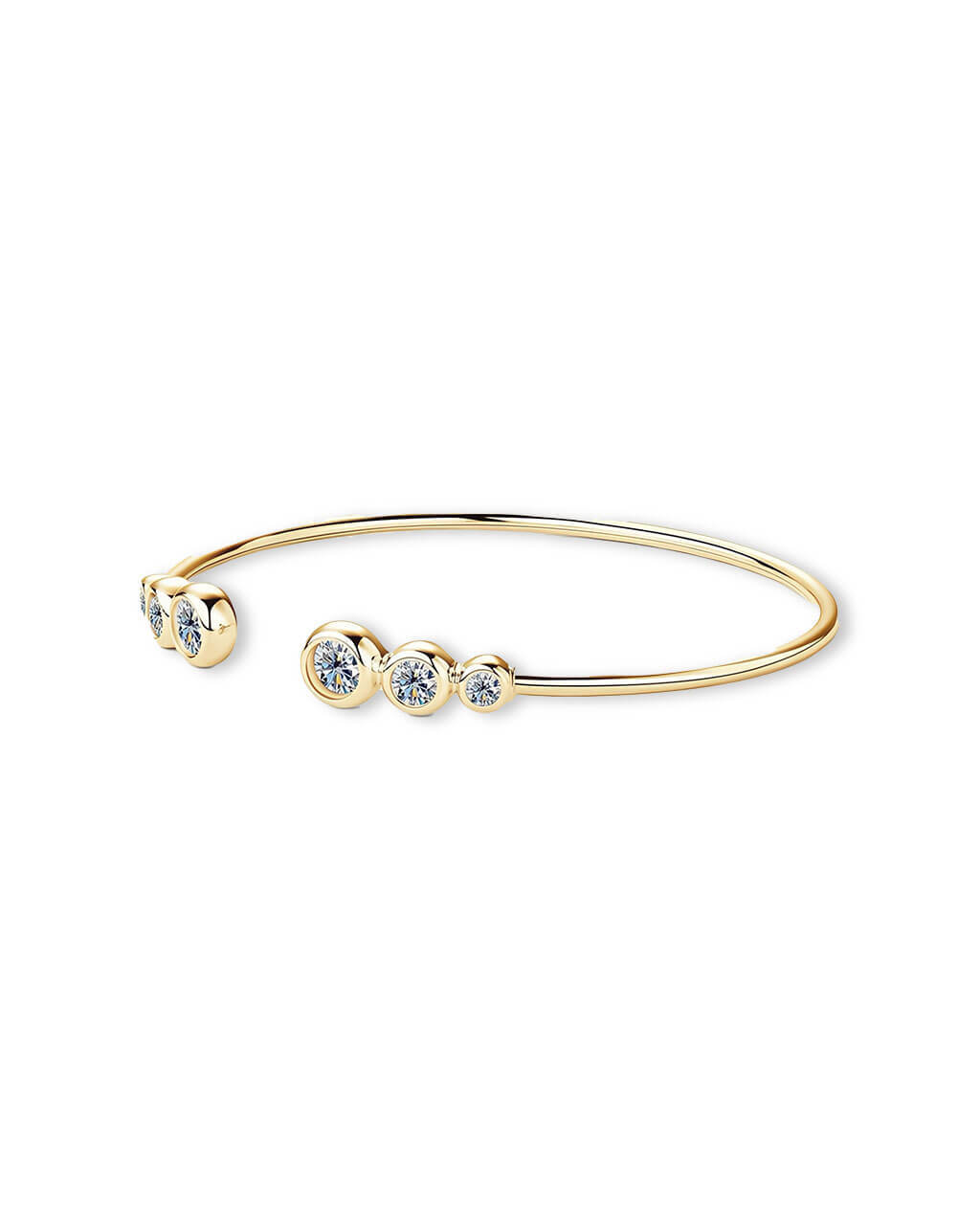 Luxe Orbit – Cuff Gold Bracelet-Opreshyne