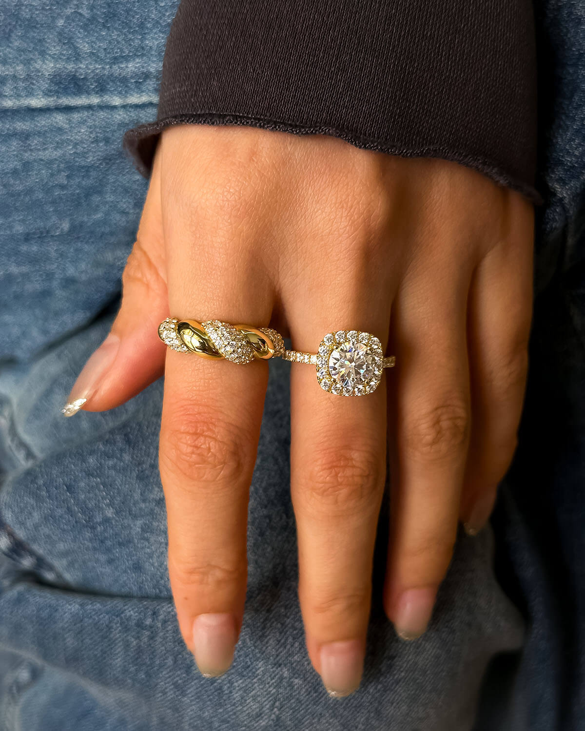 Eternal Spark - 2ct Halo Diamond Ring