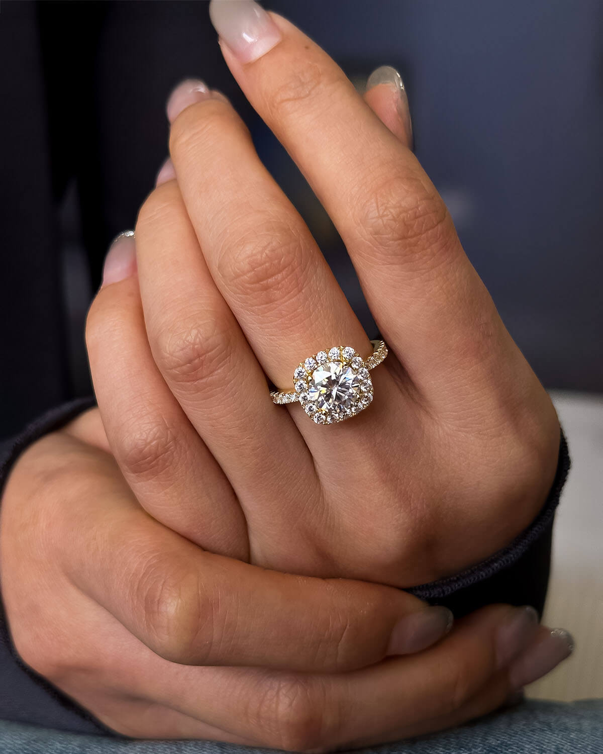 Eternal Spark - 2ct Halo Diamond Ring