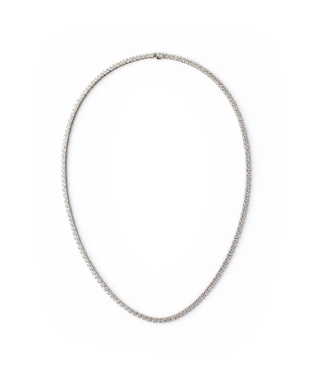 Aurevane Round Lab Diamond Tennis Necklace
