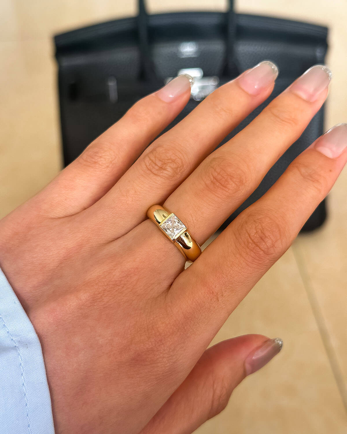 Bold Grace – Princess Cut Diamond Ring