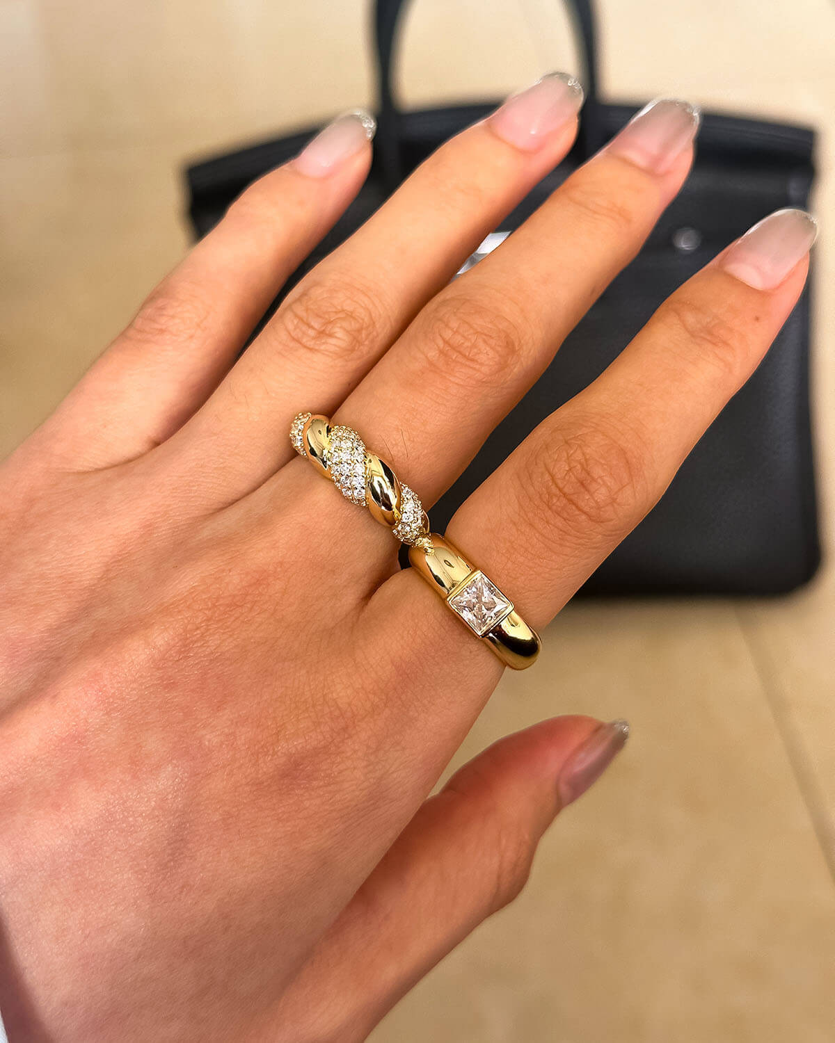 Bold Grace – Princess Cut Diamond Ring