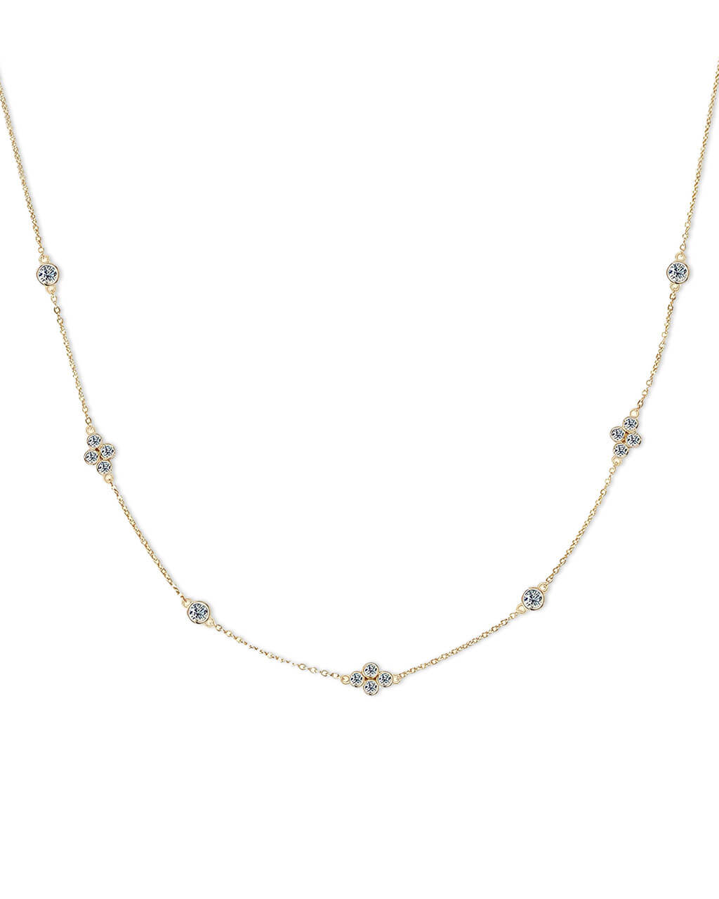 Liberty Prism - Four Stone Necklace-Opreshyne