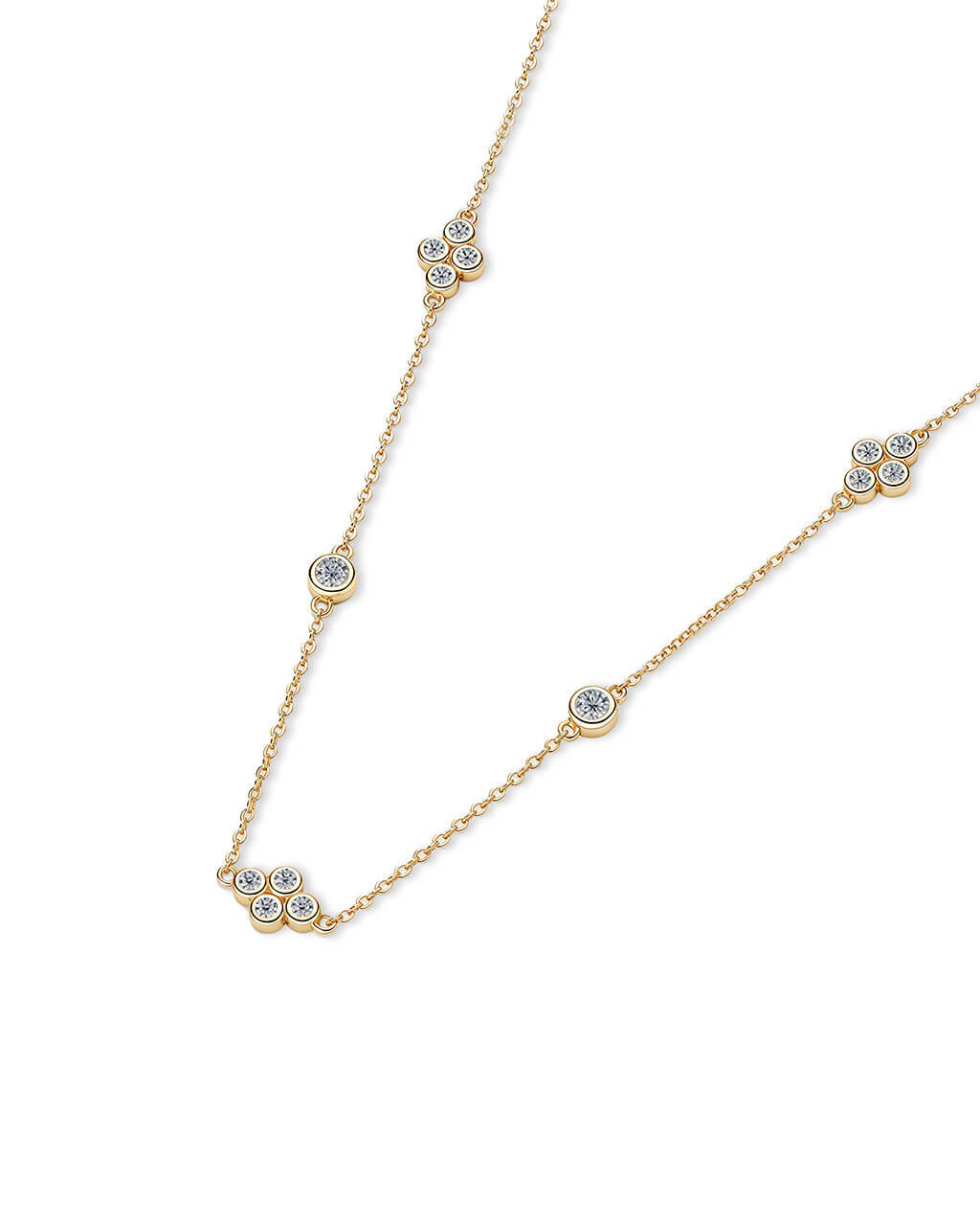 Liberty Prism - Four Stone Necklace-Opreshyne
