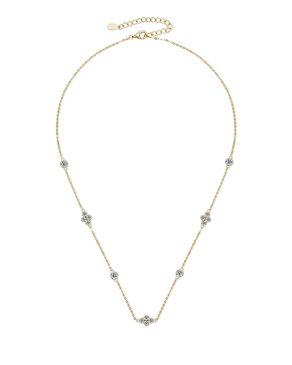 Liberty Prism - Four Stone Necklace-Opreshyne