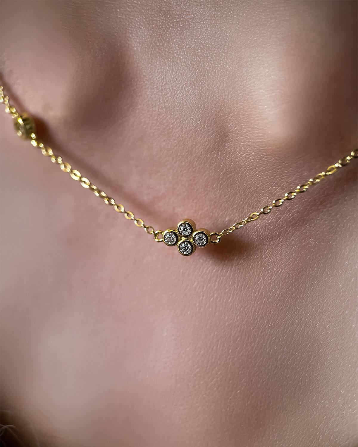 Liberty Prism - Four Stone Necklace-Opreshyne