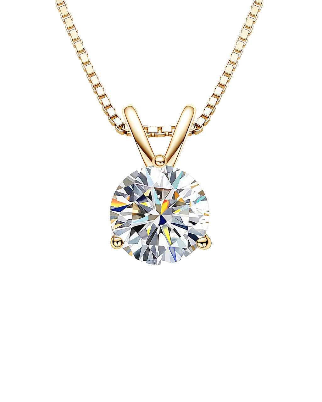 Solo Spark -1 Carat Solitaire Diamond Necklace-Opreshyne