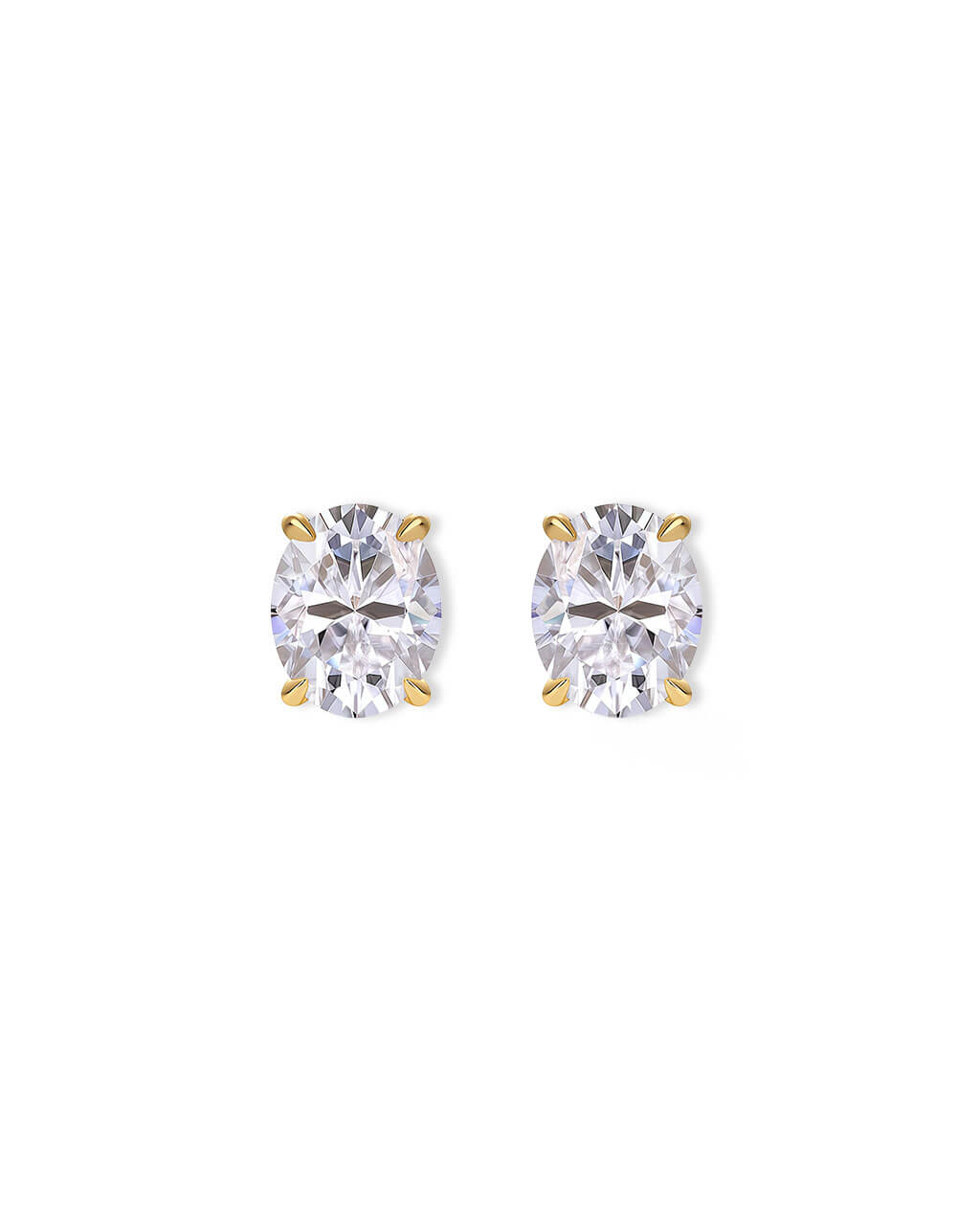 Solo Ignite - Oval Solitaire Studs-Opreshyne