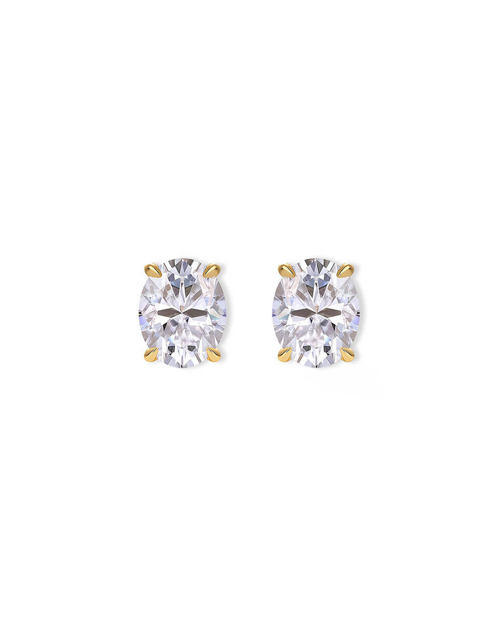 Solo Ignite - Oval Solitaire Studs-Opreshyne