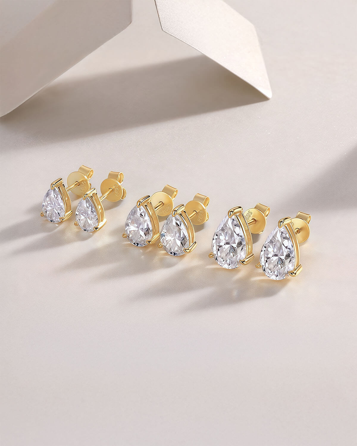 Tear Galaxy - 2ct Stud Earrings-Opreshyne