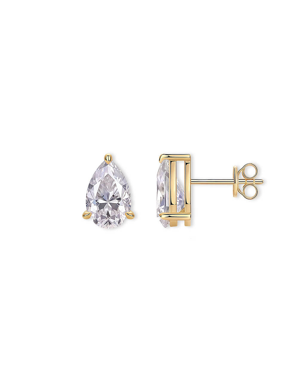 Tear Galaxy - 2ct Stud Earrings-Opreshyne
