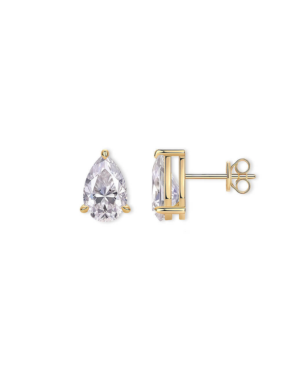 Tear Galaxy - 2ct Stud Earrings-Opreshyne