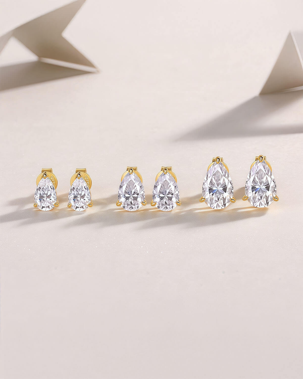 Tear Galaxy - 2ct Stud Earrings-Opreshyne