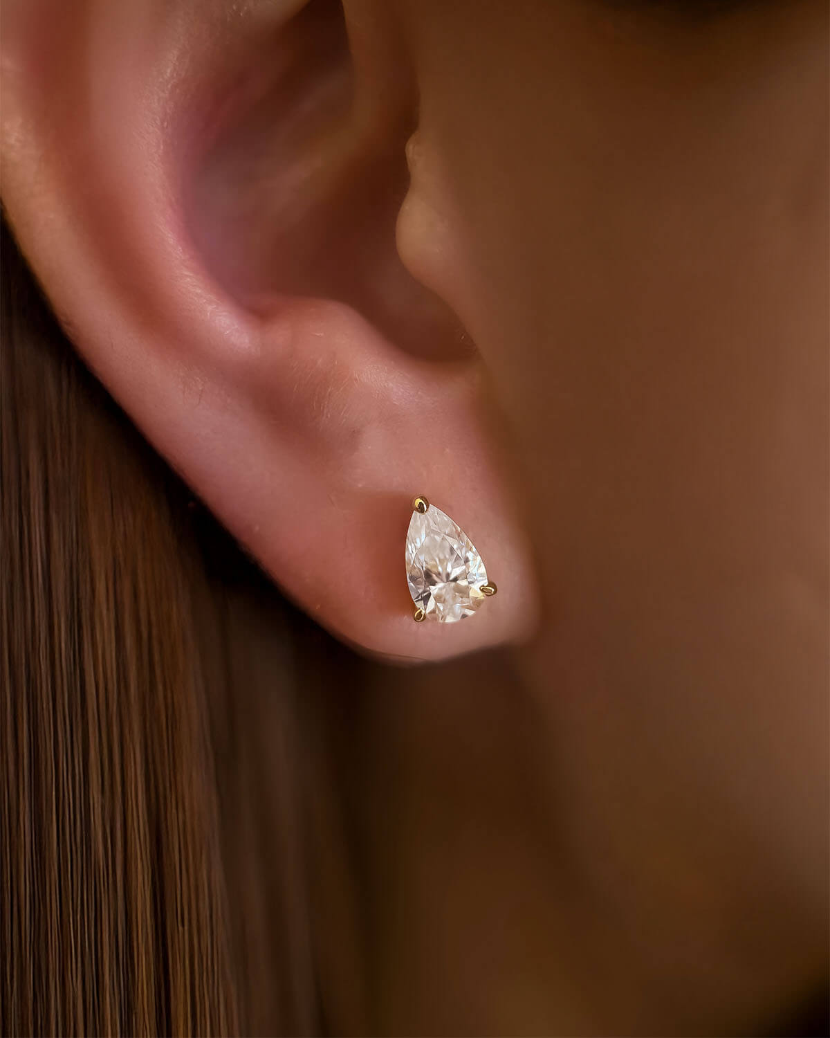 Tear Galaxy - 2ct Stud Earrings-Opreshyne