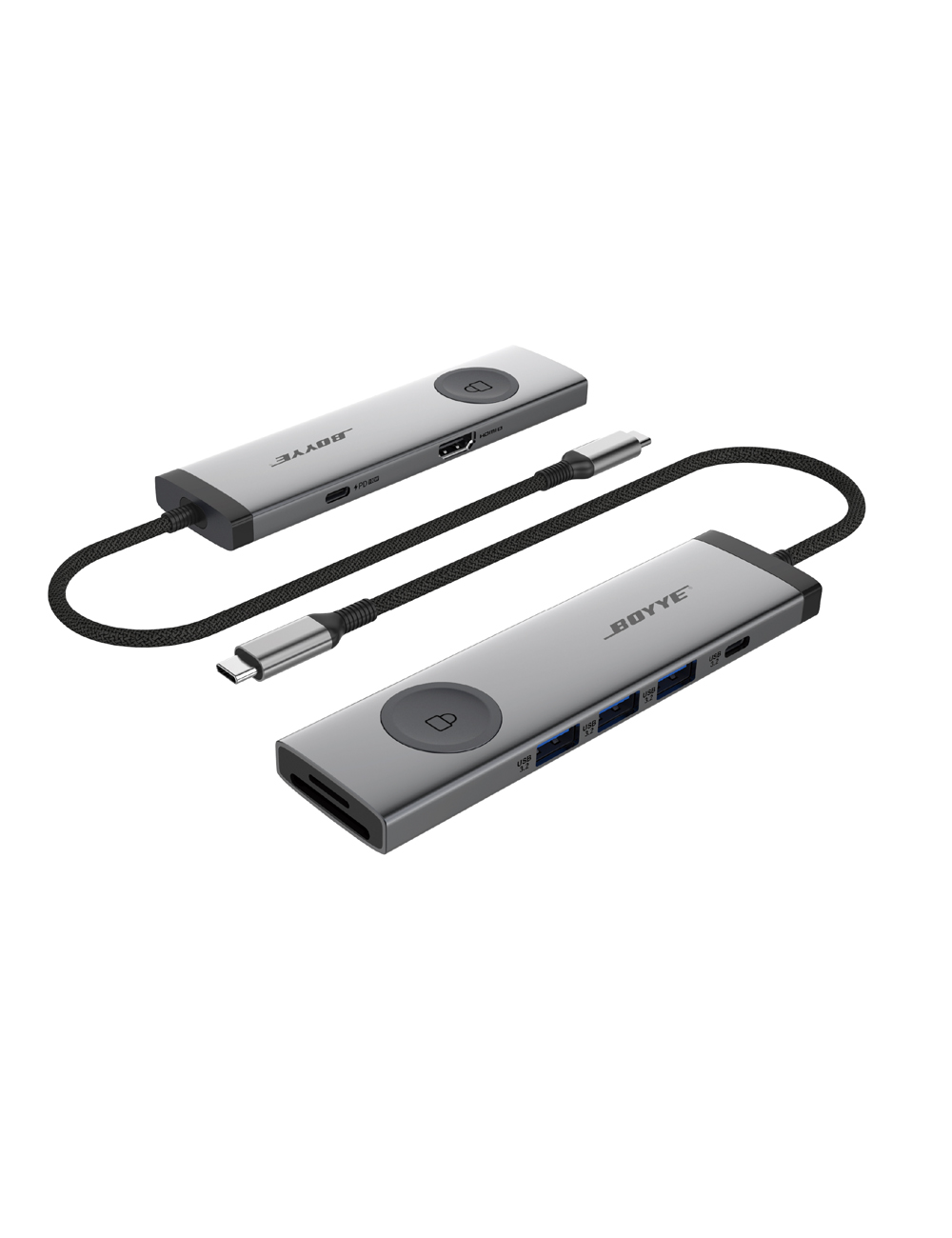 8-in-1 Type C Hub(with one-touch screen off function)